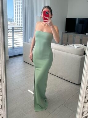 Nasty Gal strapless maxi dress